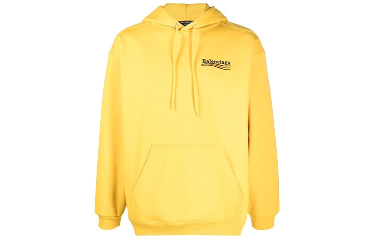 Balenciaga Political Campaign Hoodie Medium Fit 'Yellow' 600583TKVI97442 - 2
