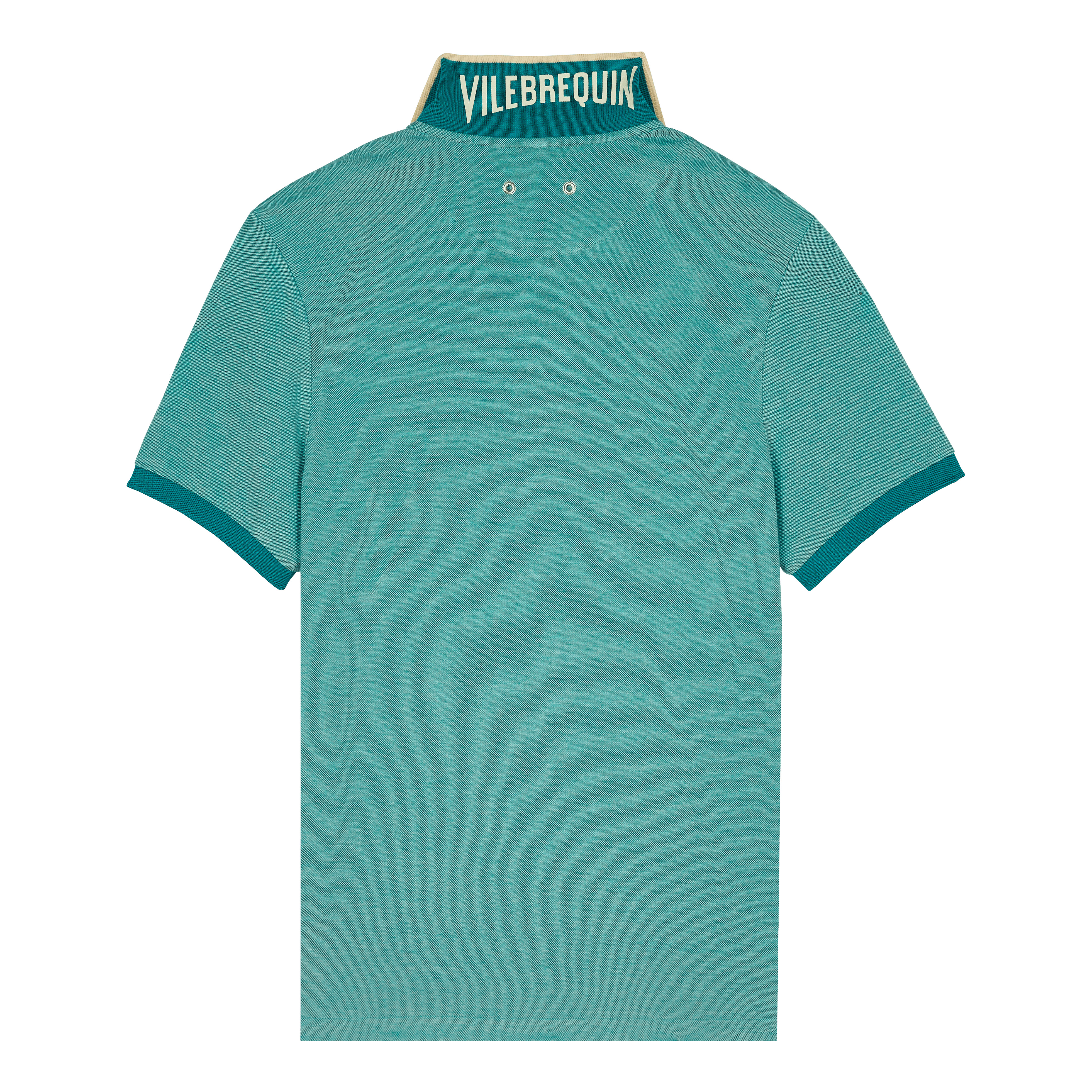 Men Cotton Pique Polo Shirt Solid - 2