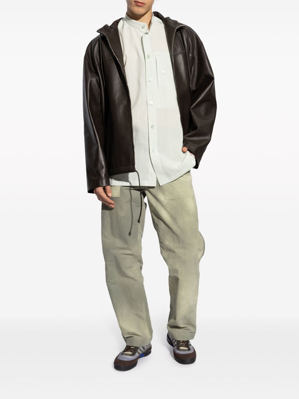 PL Ramie folded-yoke shirt - 2