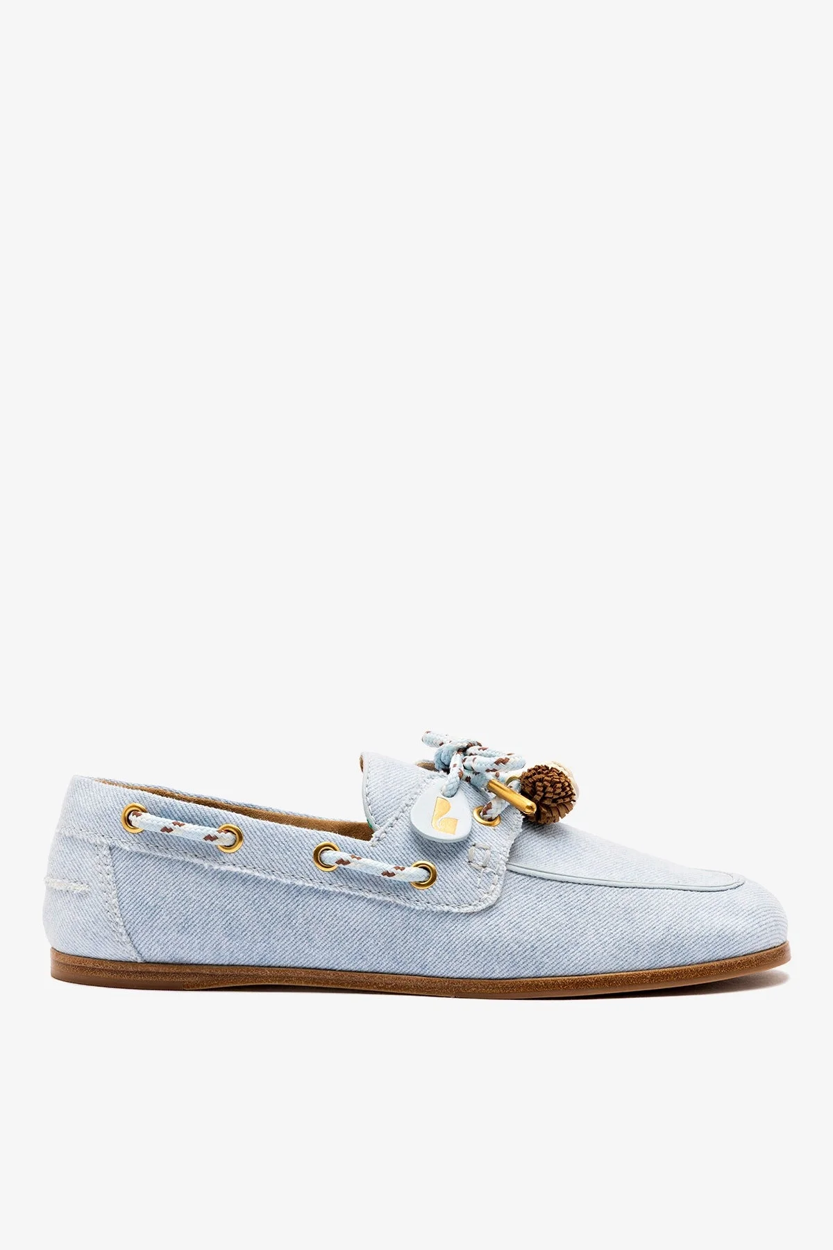 Cyprus Boat Shoe In Maya Denim - 1