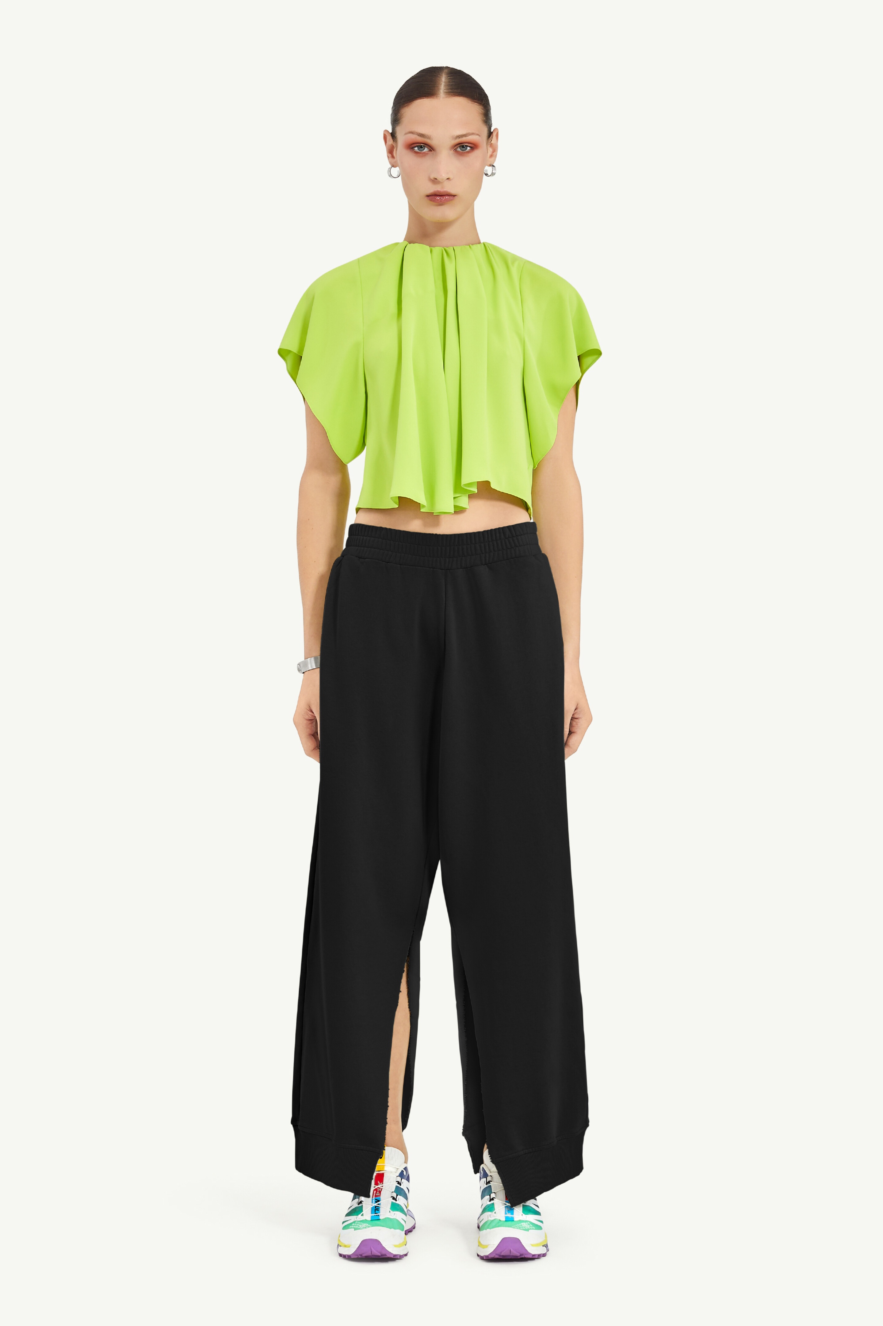 Side Slit Sweat Trousers - 2