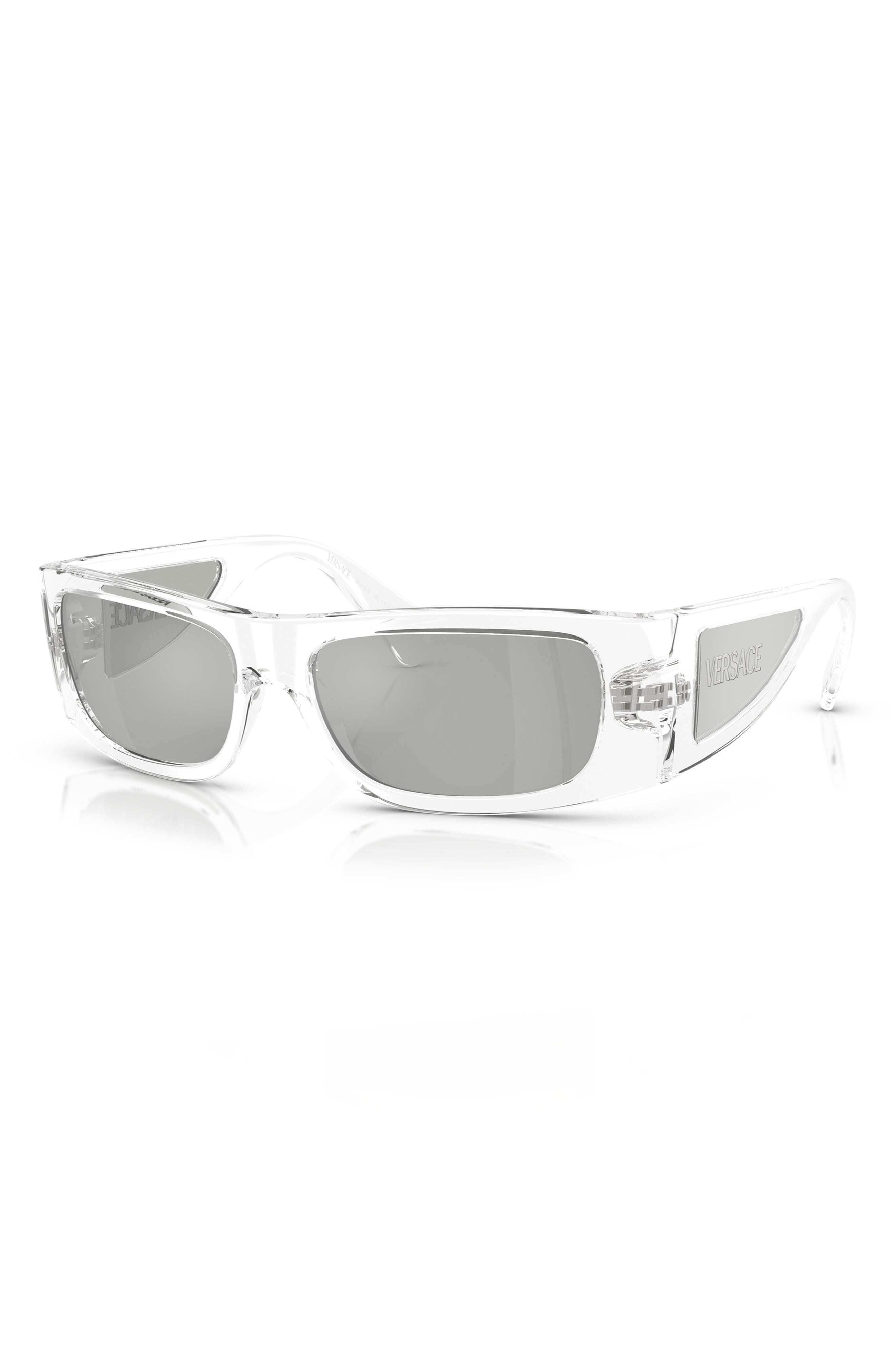 Versace 57mm Pillow Sunglasses in Crystal at Nordstrom - 2