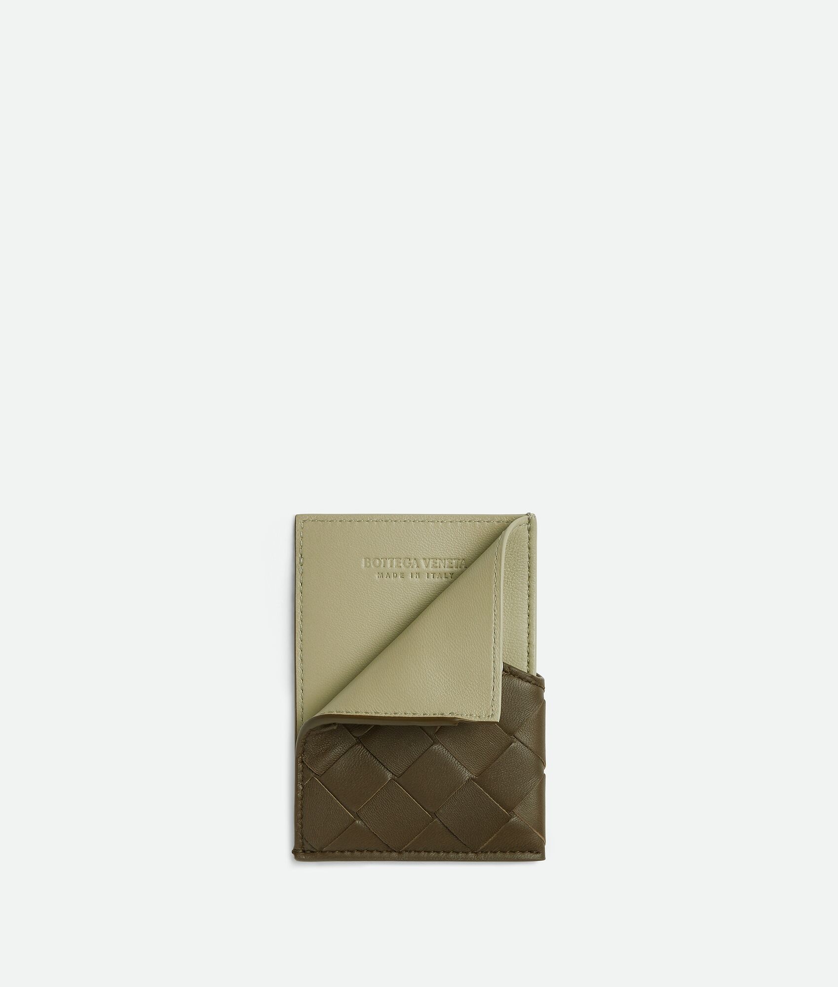 Bottega Veneta Intrecciato Oblique Business Card Case