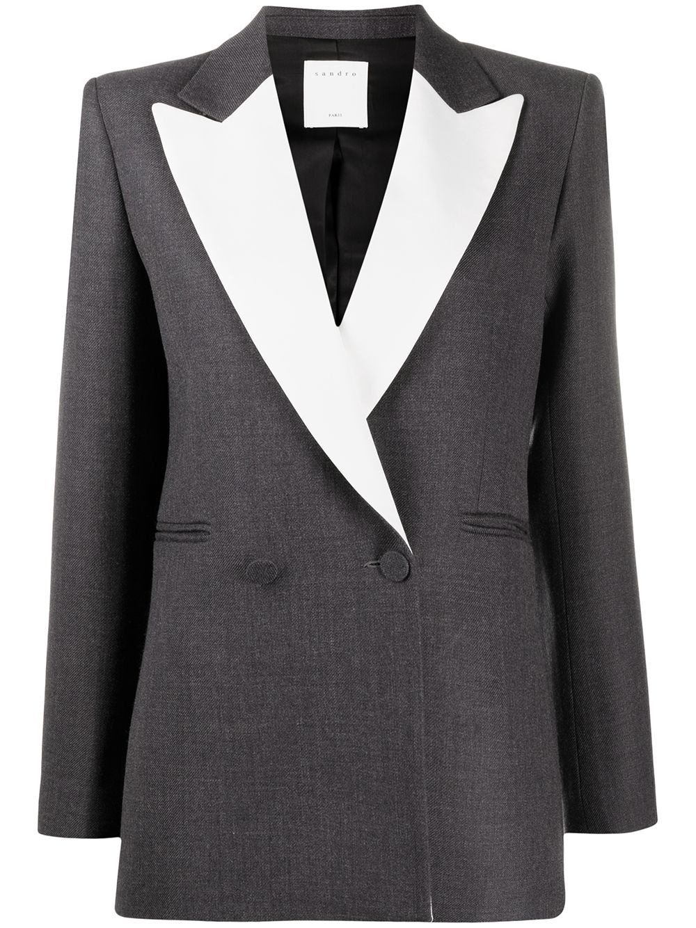 colour-block blazer - 1