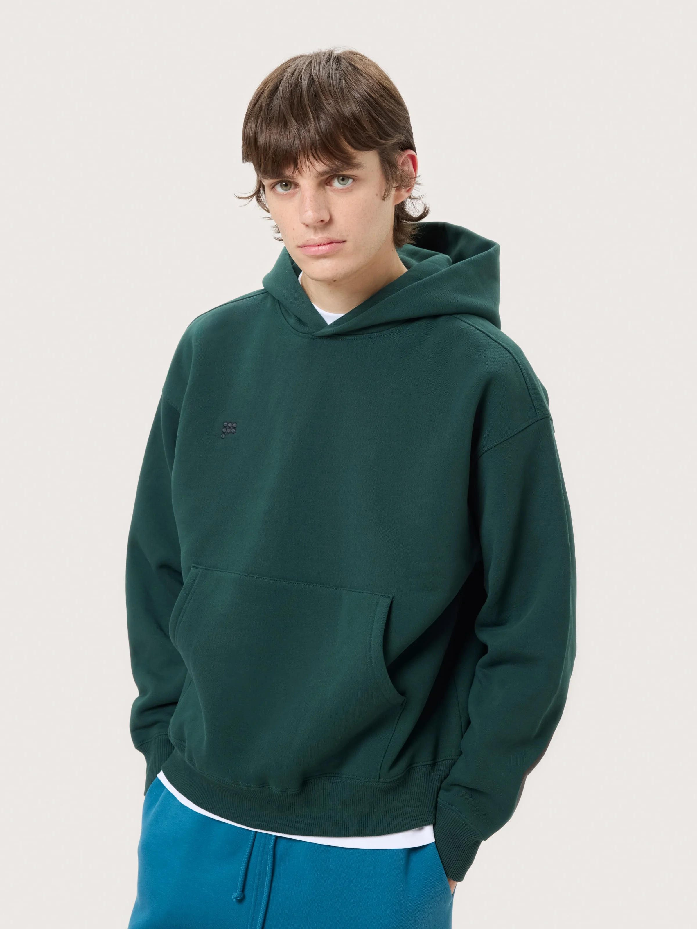 Mens Heavyweight Hoodie - Depth Green - 1