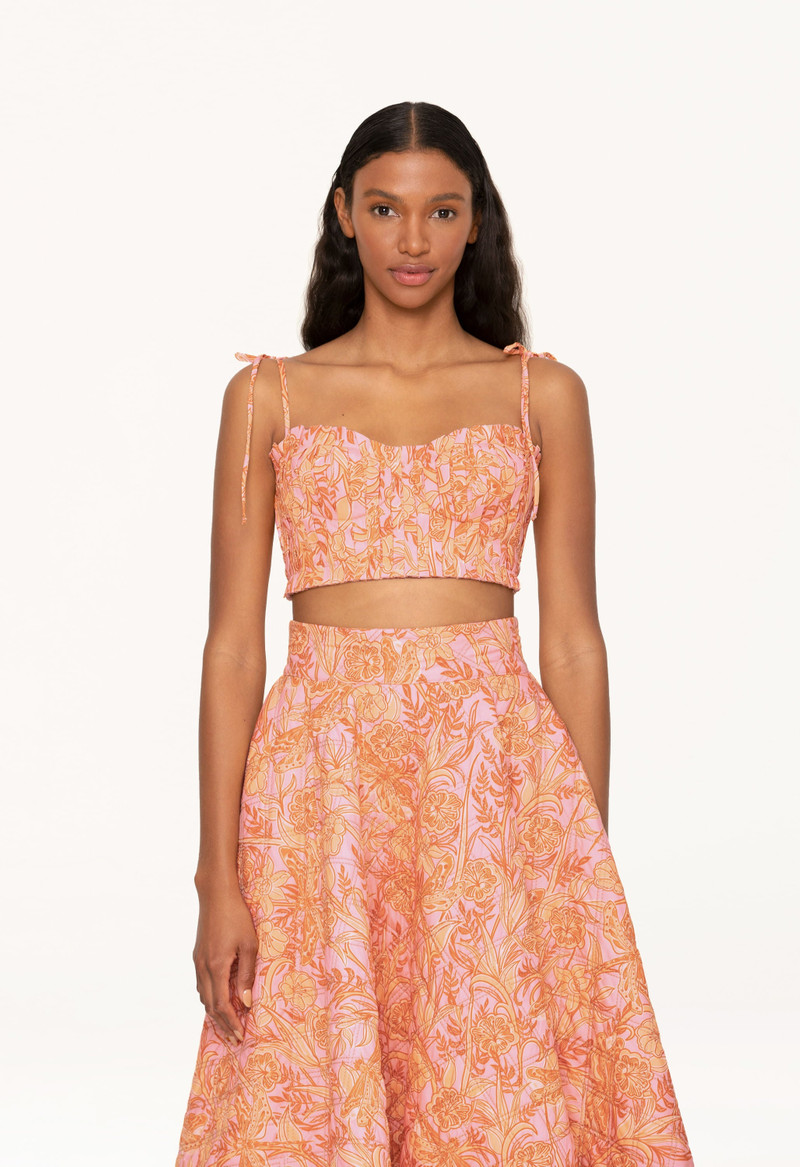Moringa Vuelo Atardecer Cropped Top 5