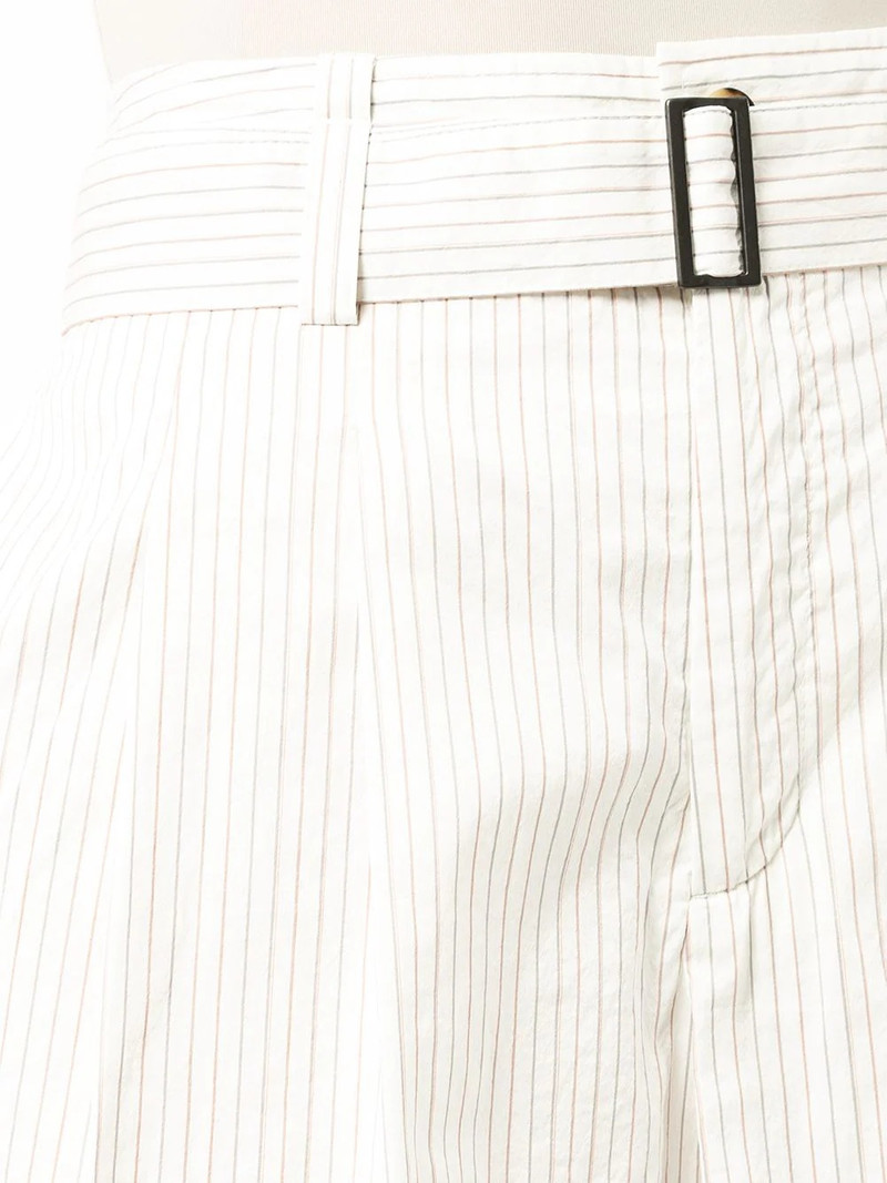 belted flared shorts 5