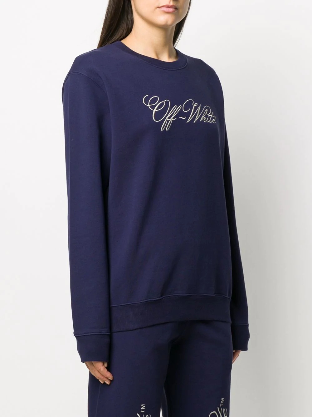 logo print sweatshirt - 3