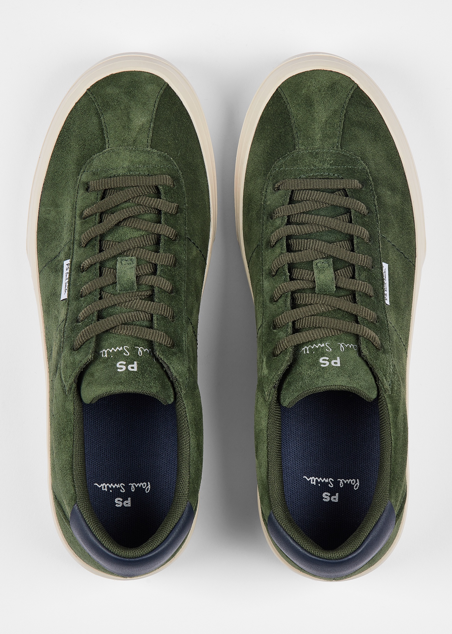 Khaki Green Suede 'Dillon' Trainers - 3