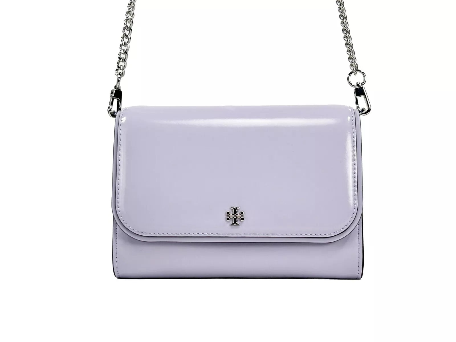 Tory Burch - Patent Emerson Patent Chain Wallet Crossbody Bag - 1