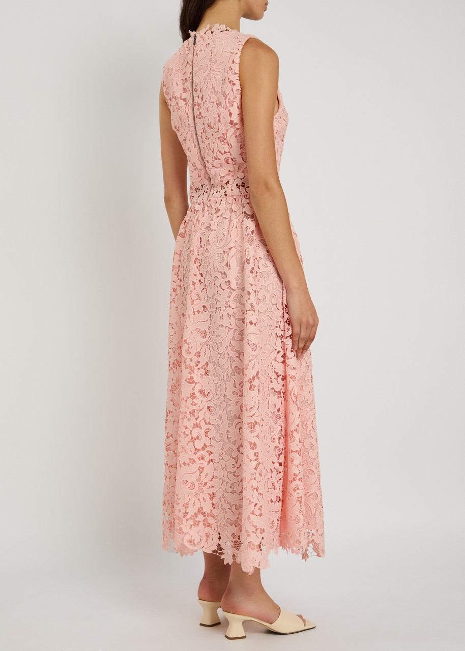 Alice + Olivia Babette Guipure-lace Midi Dress - 3