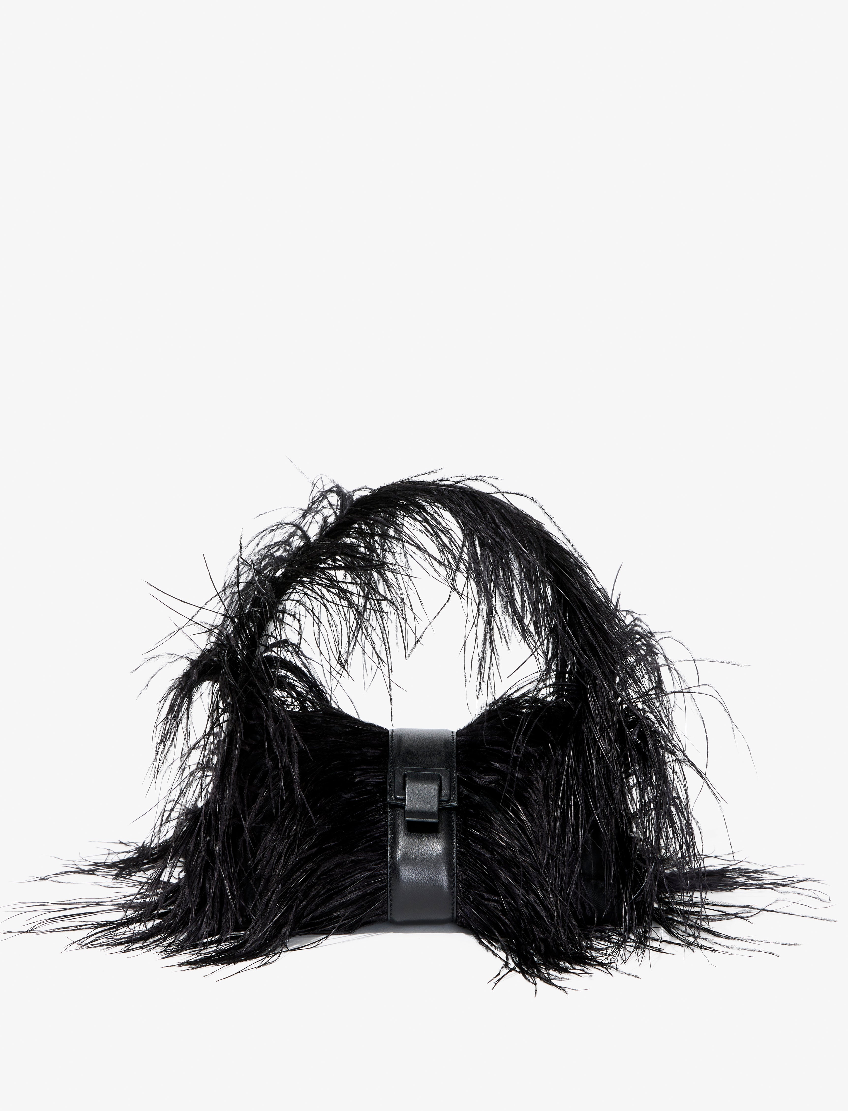 Park Shoulder Bag in Nylon With Feathers - 1