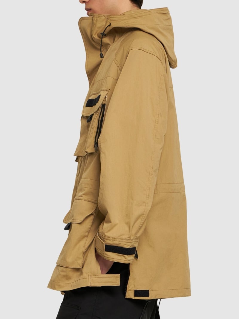 Cotton & nylon hooded jacket - 4