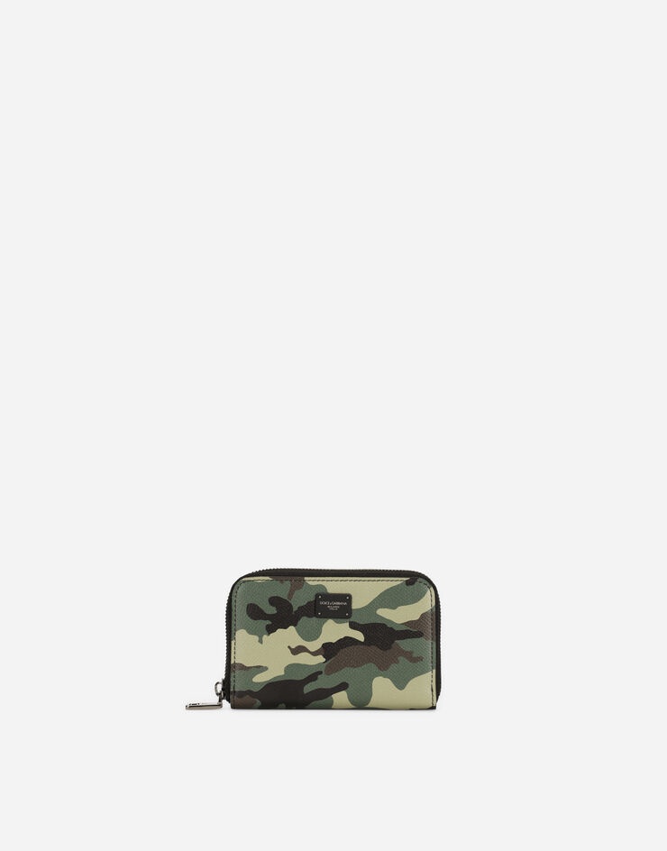 Small camouflage zip-around wallet - 1