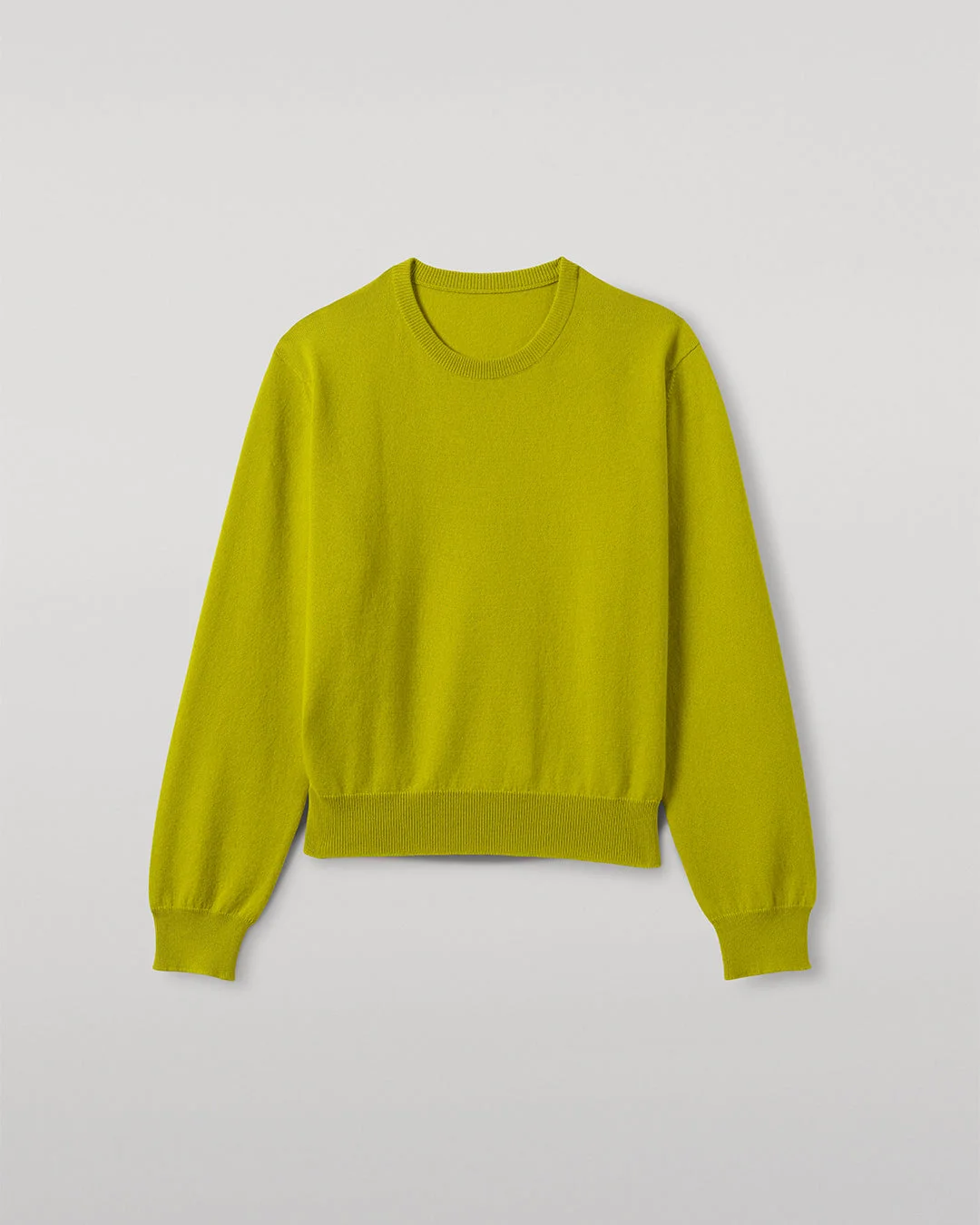 Lunan Yellow Classic Crew Jumper - 1