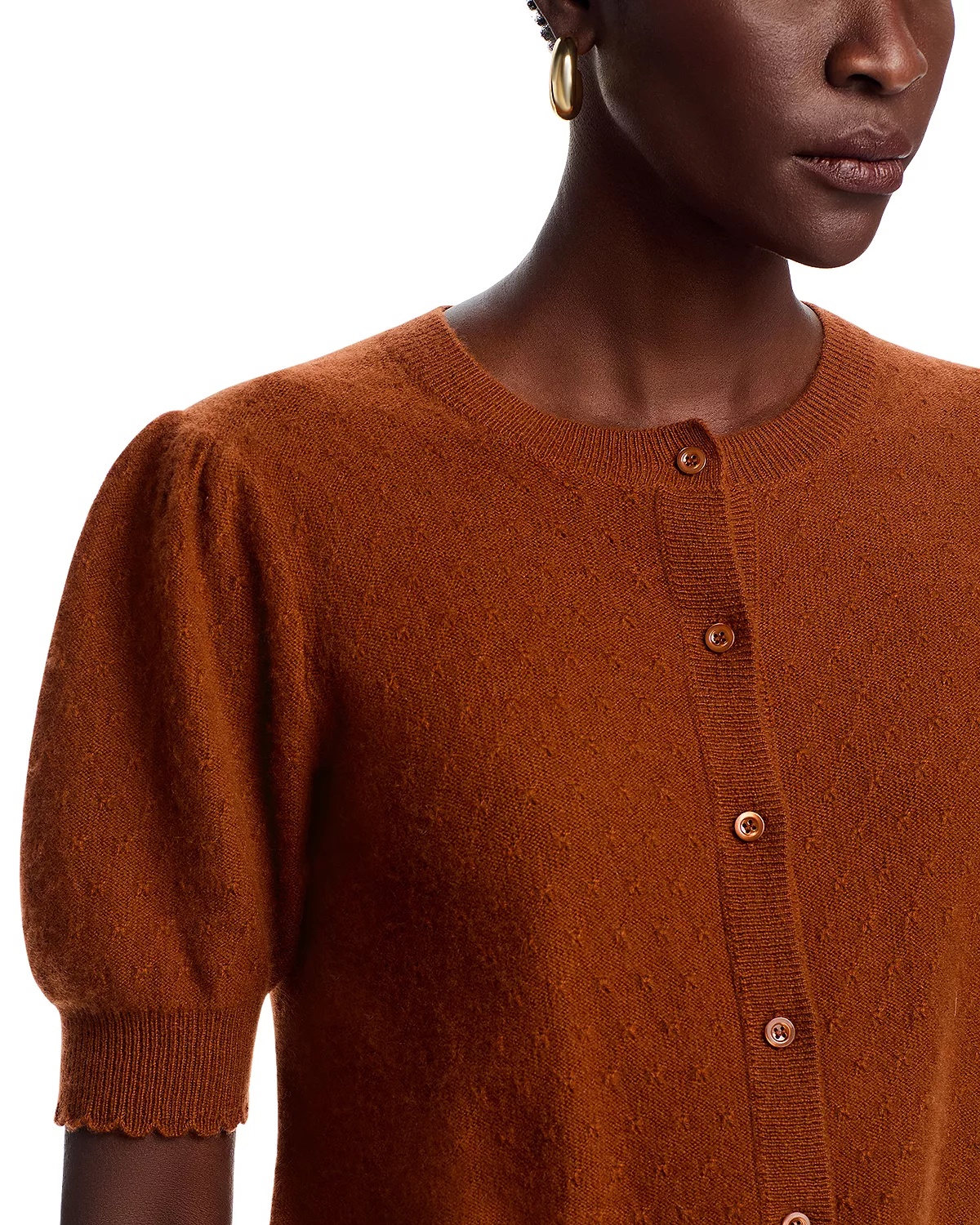 The Cashmere Pointelle Cardigan - 6
