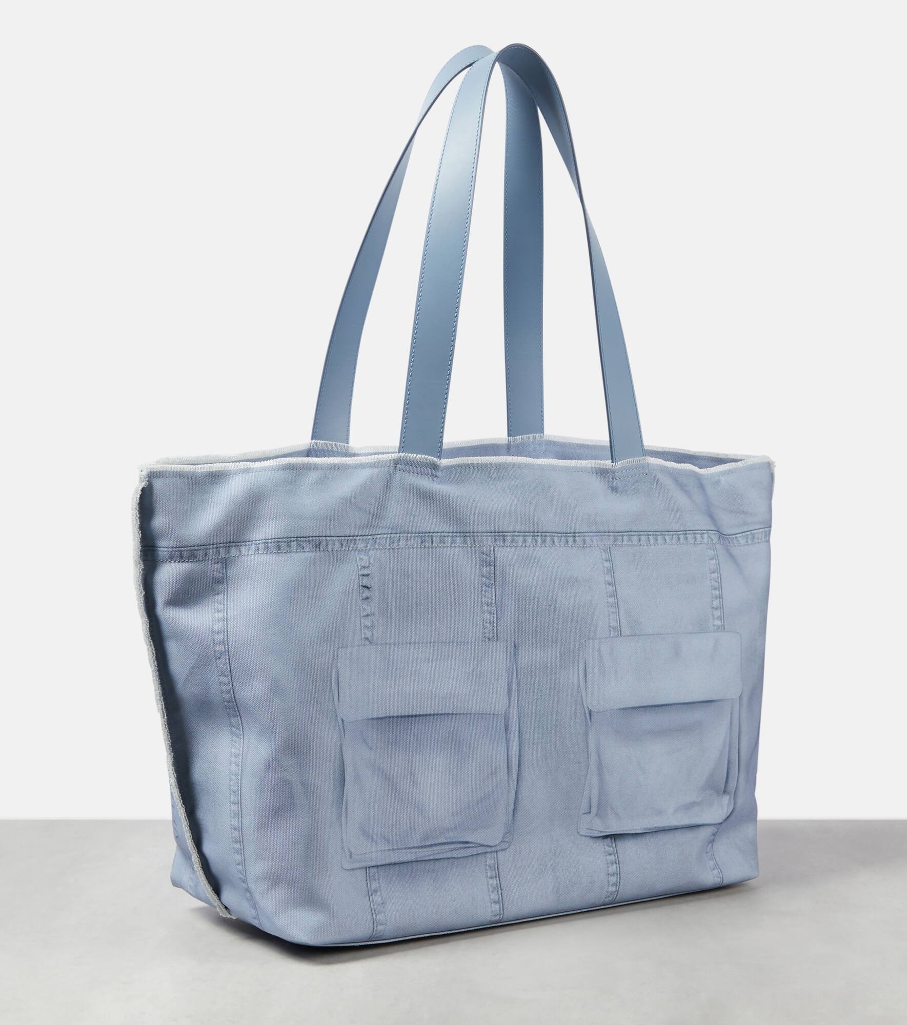 Midsummer Large cotton canvas tote bag - 4
