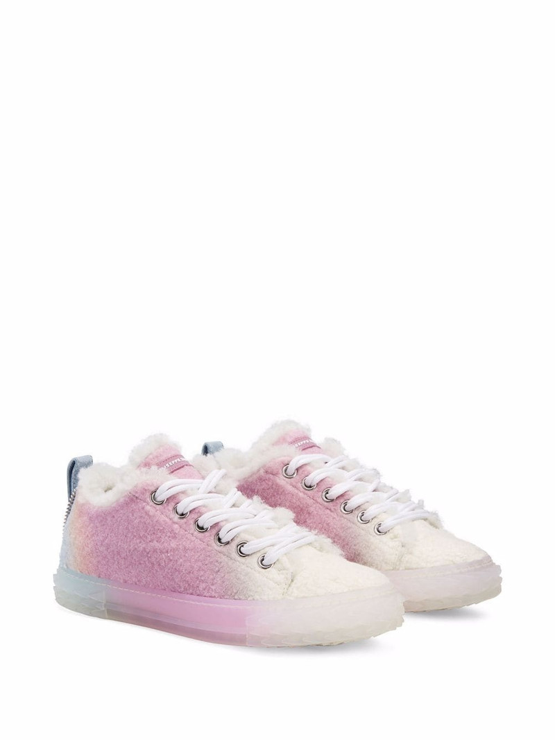 Giuseppe Zanotti Blabber textured ombre sneakers outlook