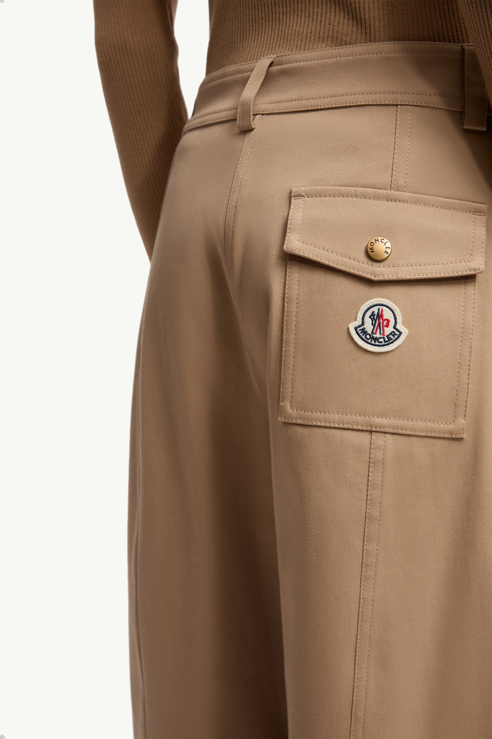 Straight Leg Cotton Gabardine Pants - 6
