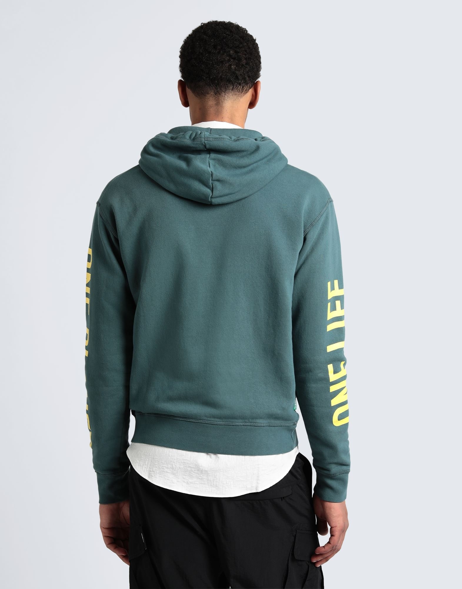 Deep jade Men's Hooded Sweatshirt - 3