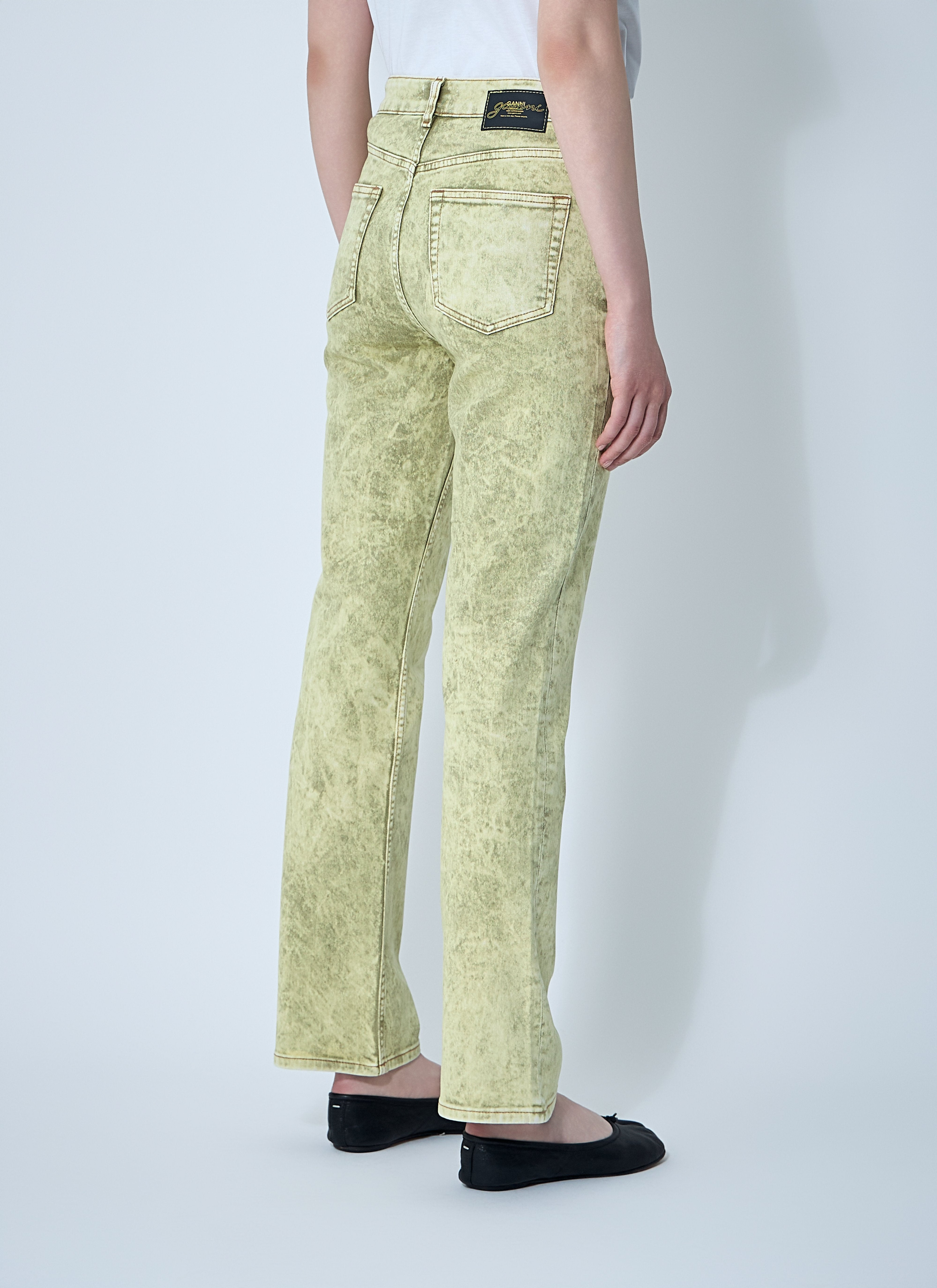 Ganni Women Foil Overdyed Jeans - 4
