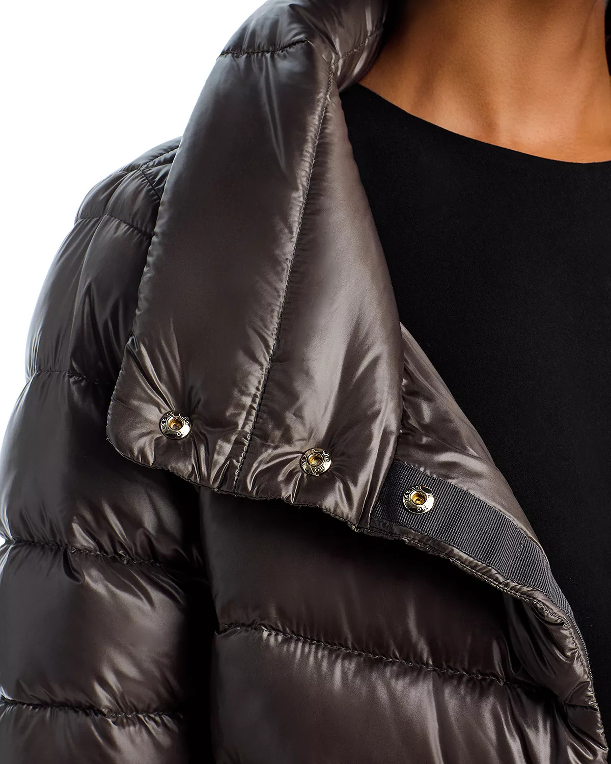 Amelia Stand Collar Down Puffer Coat - 6