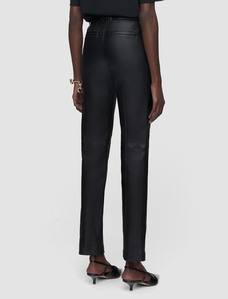 JOSEPH Coleman Long Leather Stretch Trousers outlook