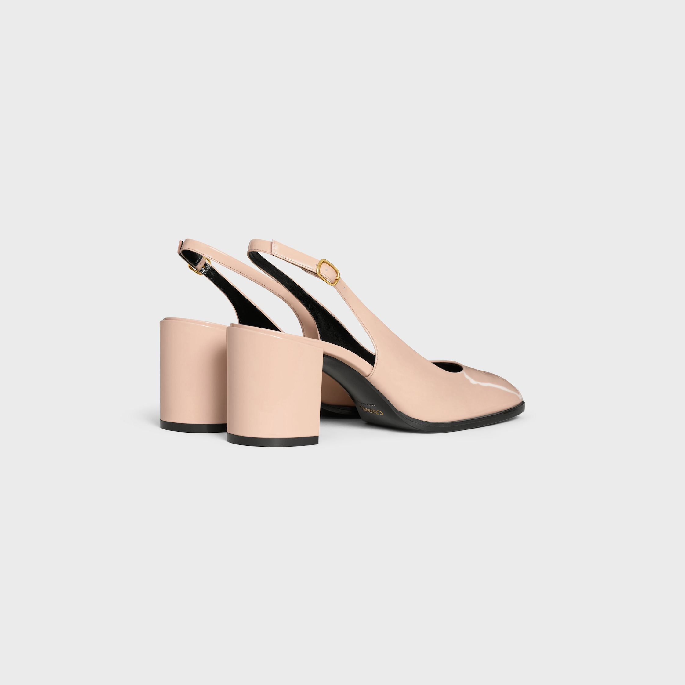 CELINE LILY PERFORATED TRIOMPHE SLINGBACK IN PATENT CALFSKIN - 3