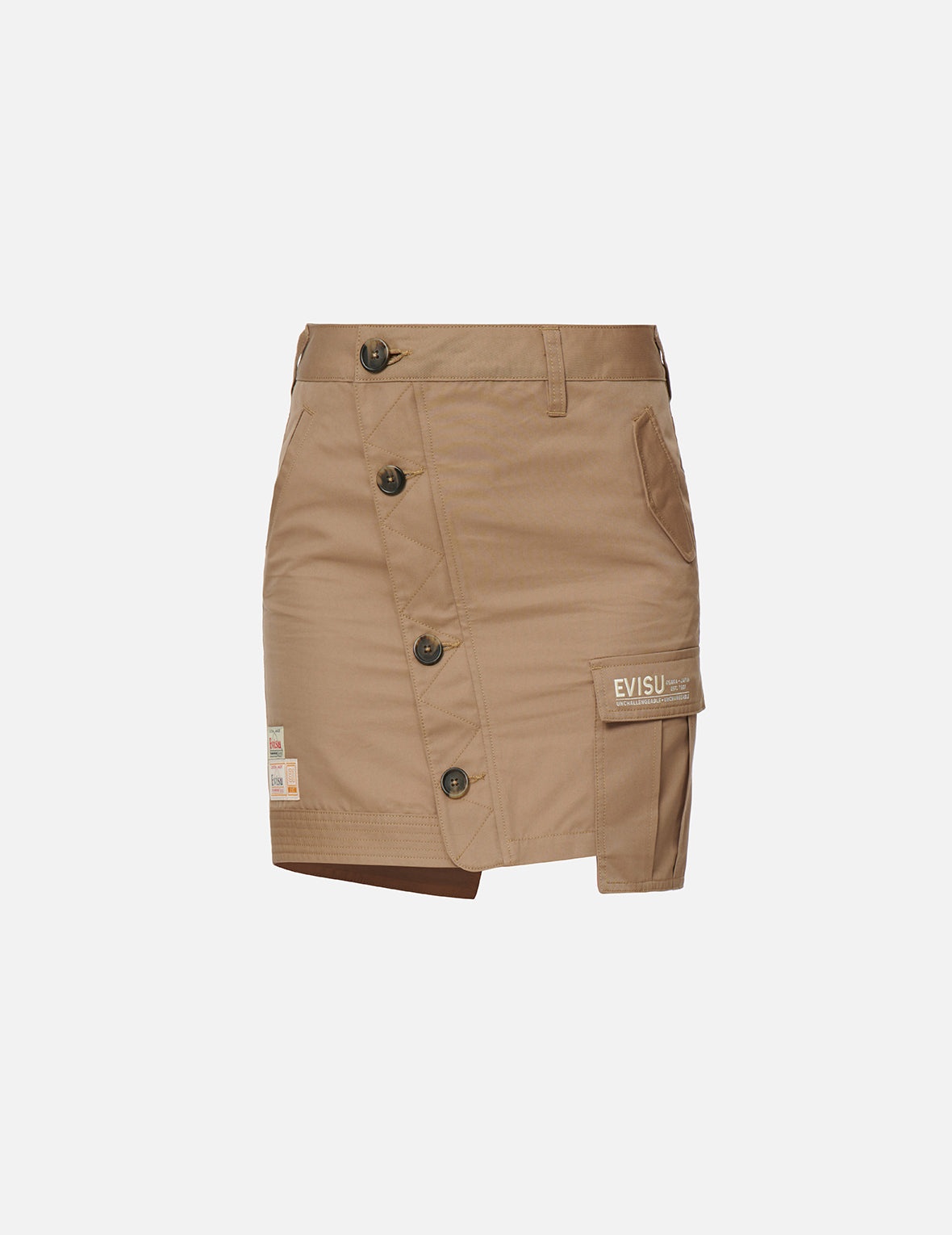 Button-up Asymmetric Skirt - 7