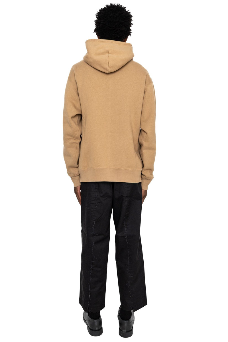 Sweat Pullover Hoodie Raised Back - Khaki 4