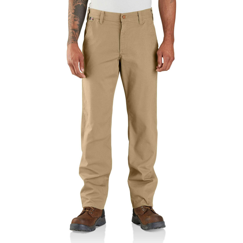 Flame-Resistant Rugged Flex® Relaxed Fit Canvas Work Pant 1
