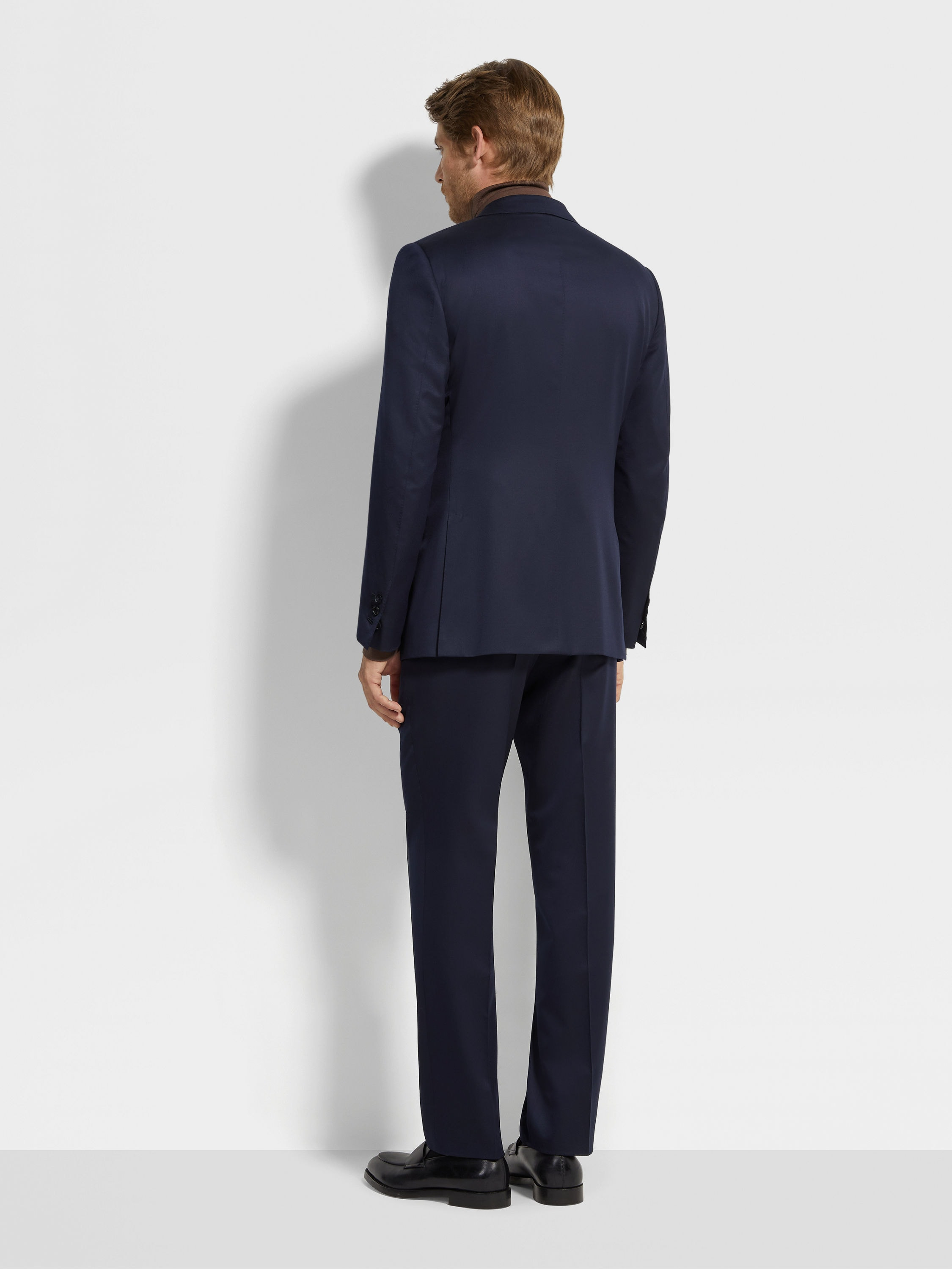 NAVY BLUE CENTOVENTIMILA WOOL SUIT - 4