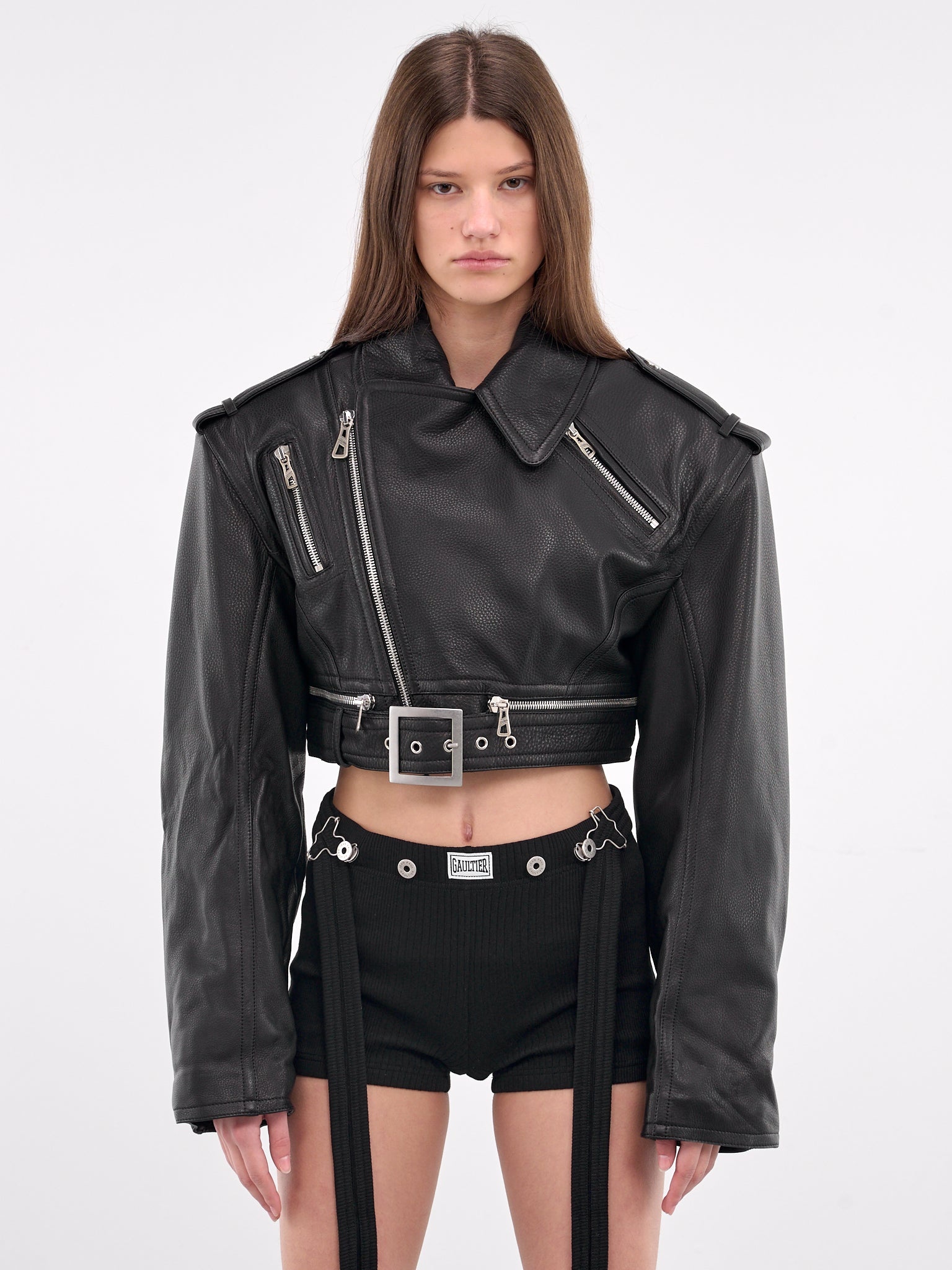 ジャケット・アウター Jean Paul Gaultier leather jacket Vintage Mens Jean's Paul Gaultier Brown Leather Jacket Size