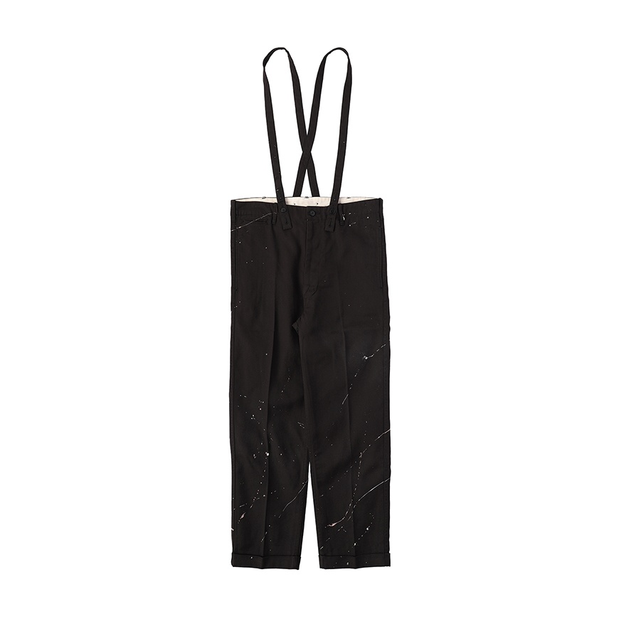 CAMUS BRACES PANTS WD BLACK - 1