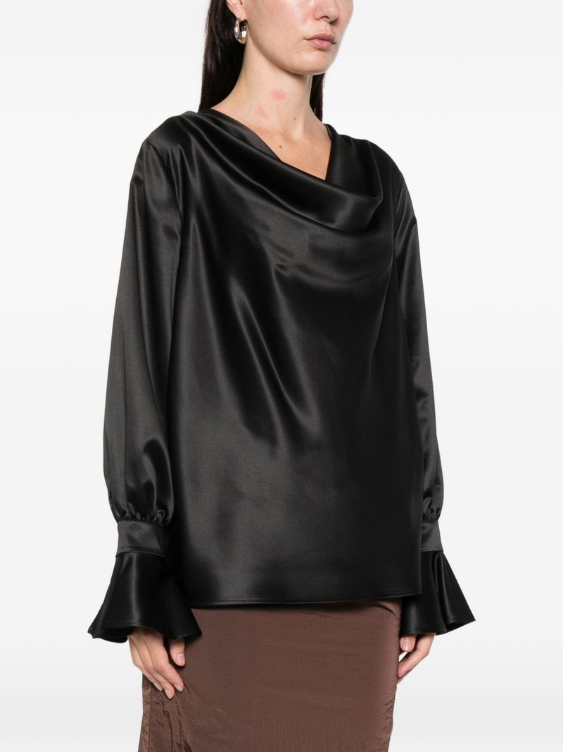 Filipa cowl-neck long-sleeve blouse 3