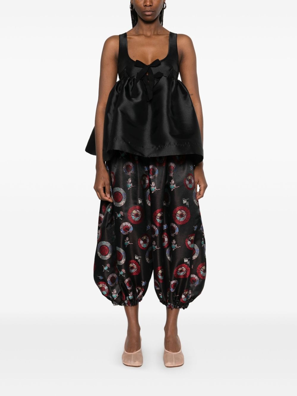 patterned-intarsia trousers - 2