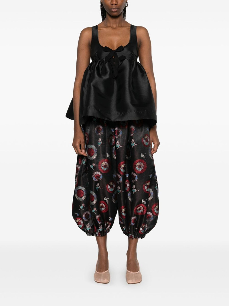 Comme Des Garçons patterned-intarsia trousers outlook
