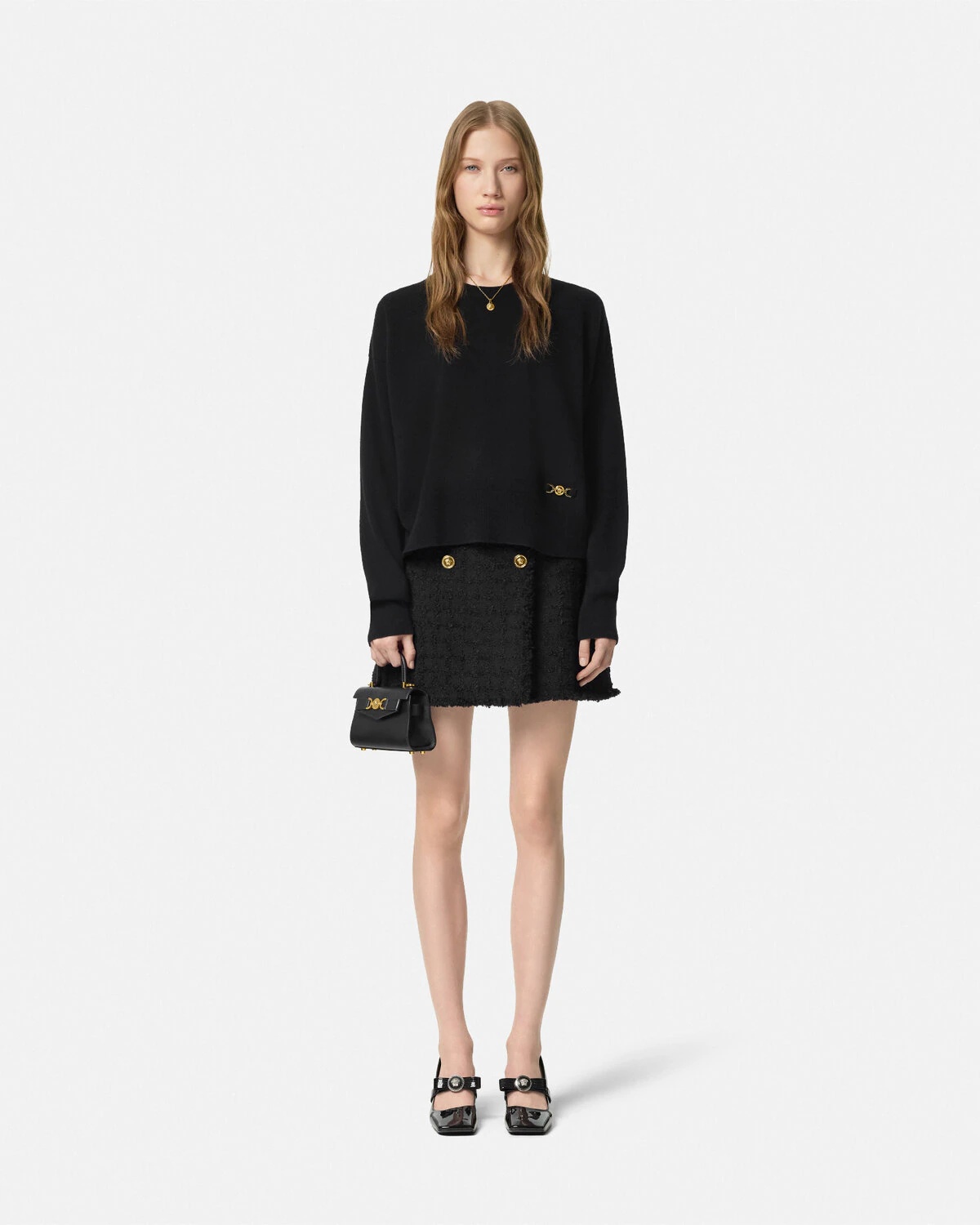 Cashmere-Blend Knit Boxy Sweater - 2
