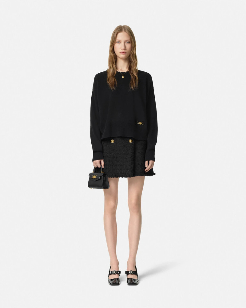 VERSACE Cashmere-Blend Knit Boxy Sweater outlook