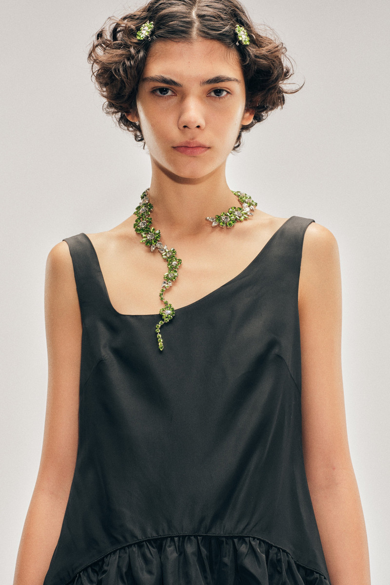 Tilted Neck Peplum Top 4