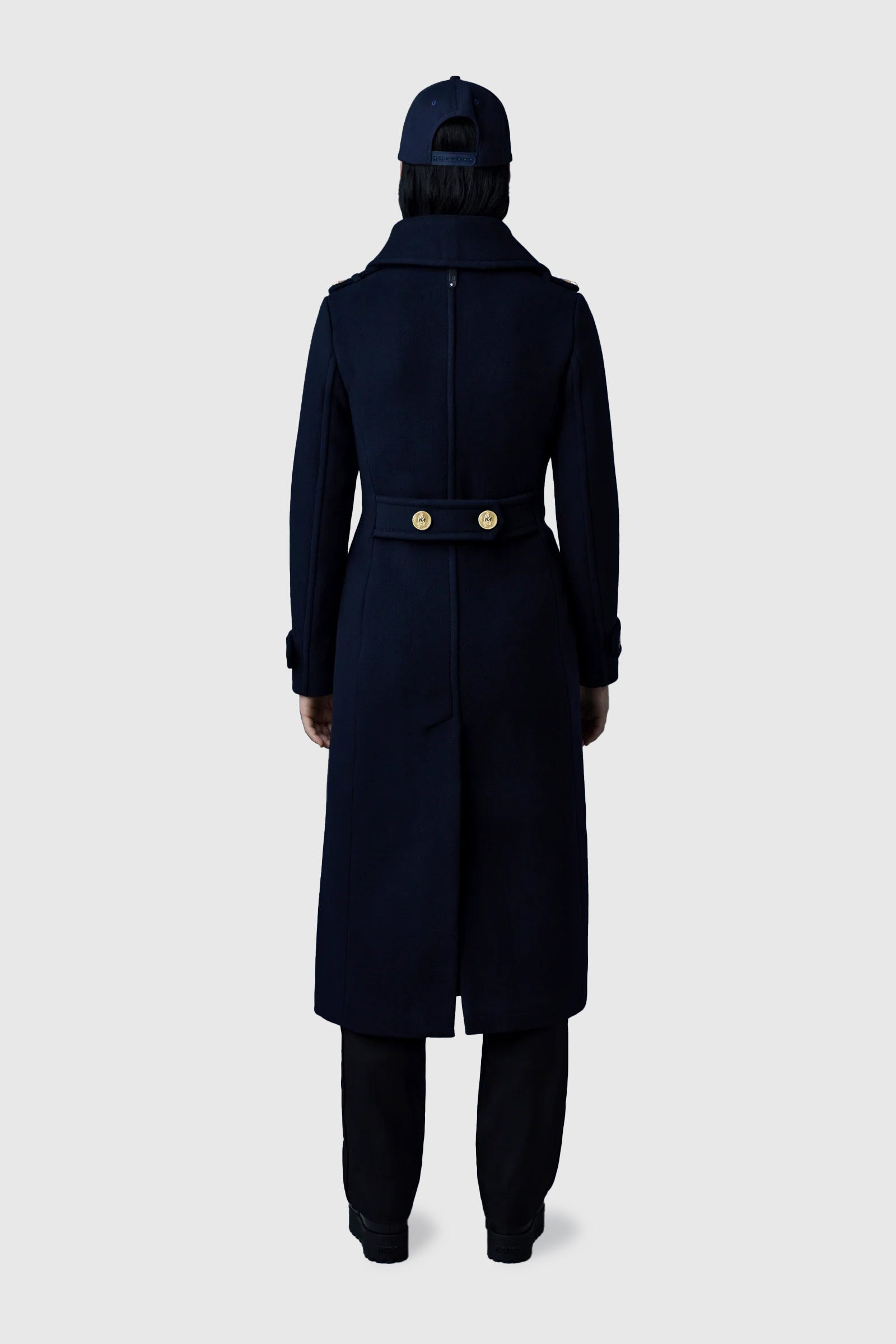 ELODIE-R double face wool tailored coat - 4
