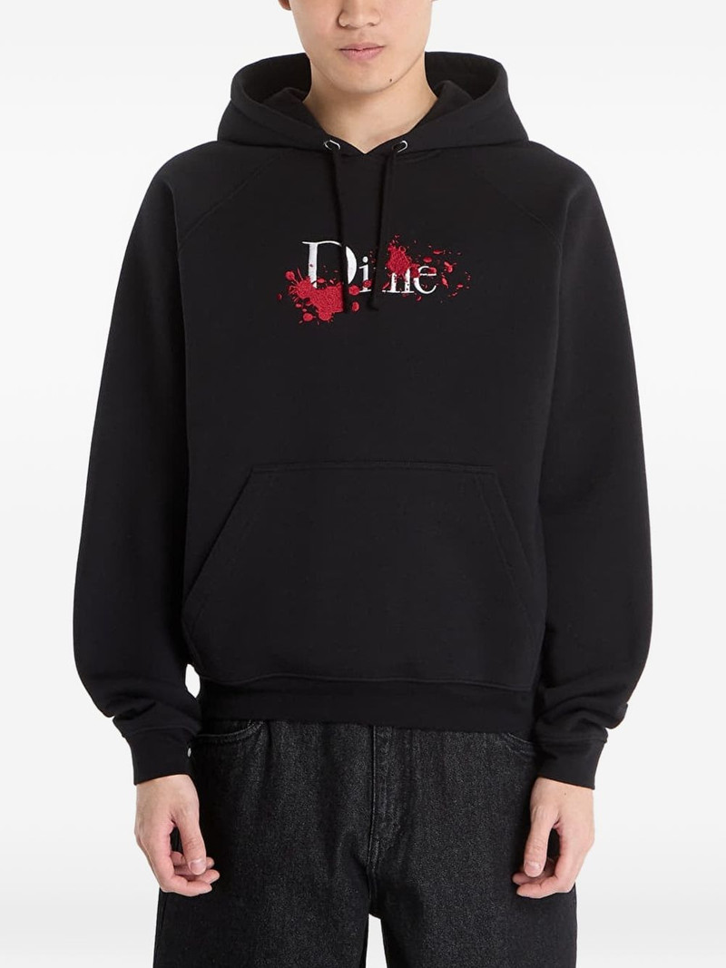 Dime logo-detail hoodie outlook