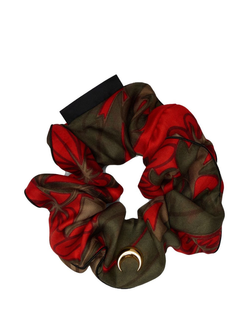 Crescent Moon silk scrunchie 1