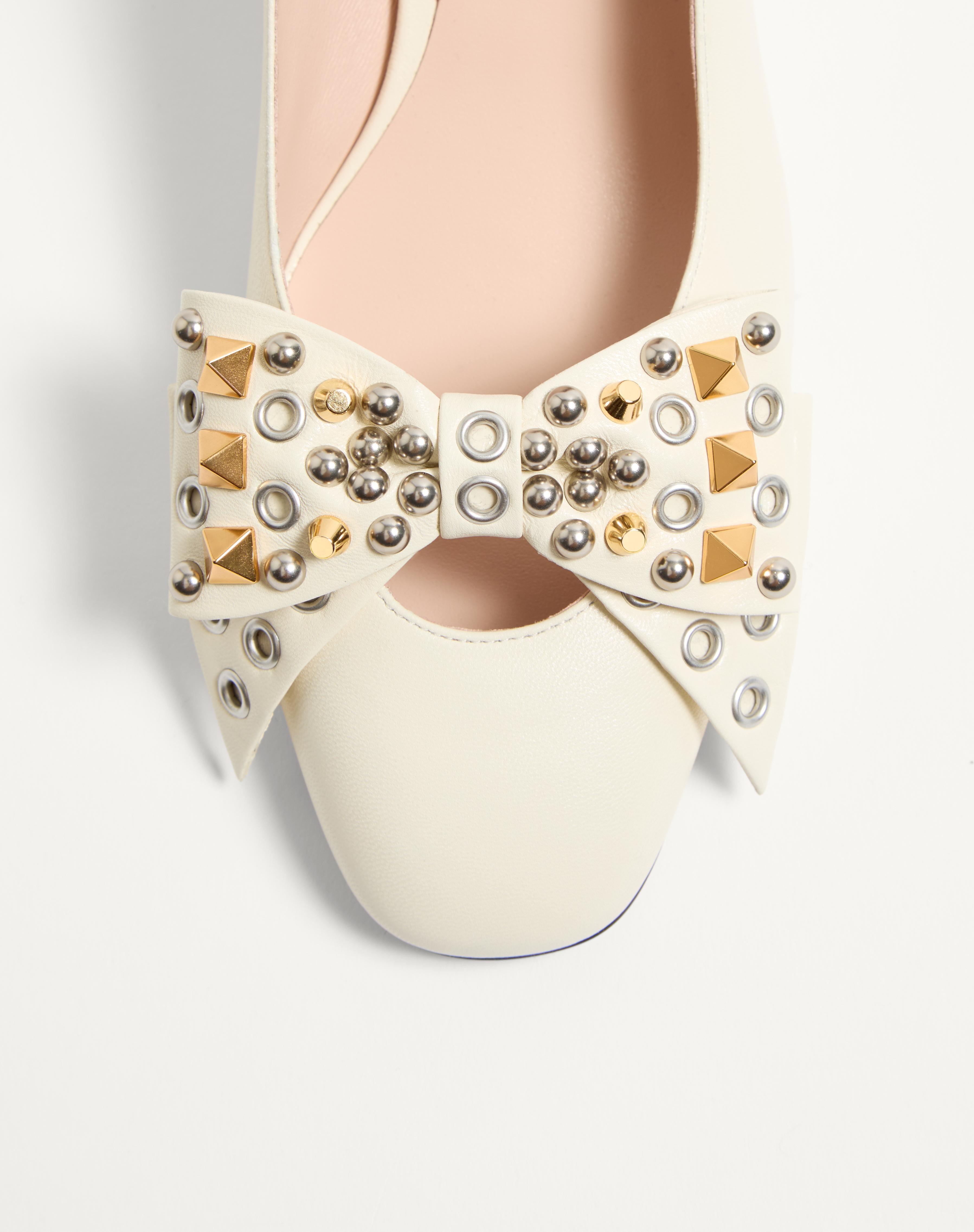 BOWOW PUMP IN KIDSKIN WITH STUDS 45MM - 6