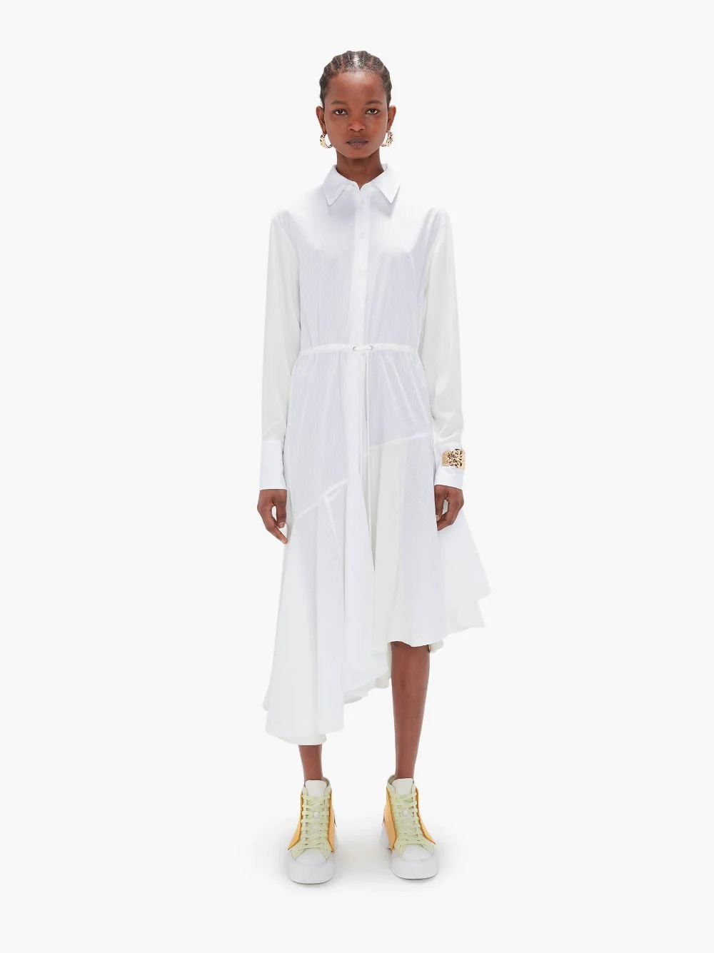 ASYMMETRIC SHIRT DRESS - 2