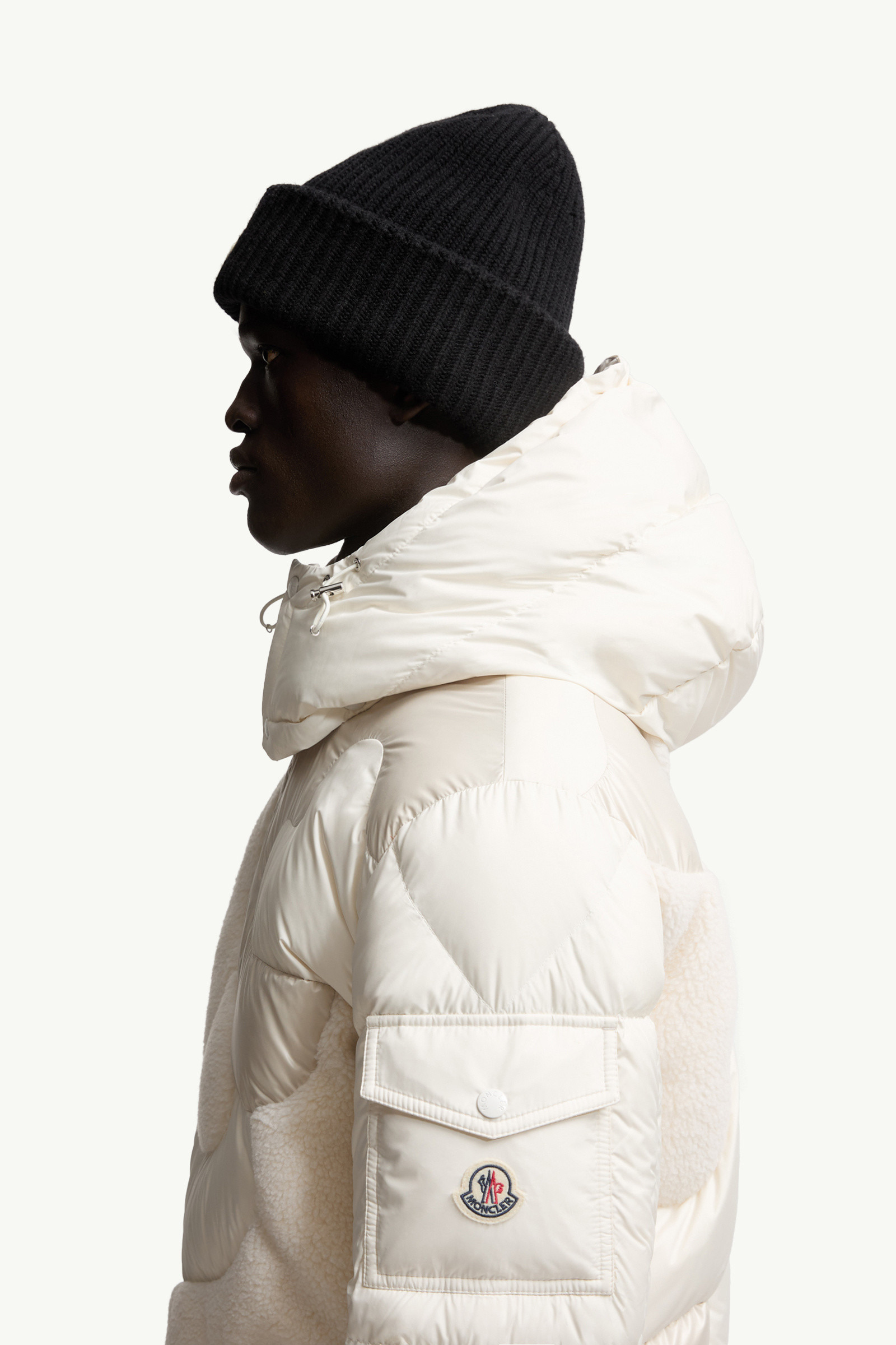 Candes Hooded Teddy Intarsia Short Down Jacket - 4