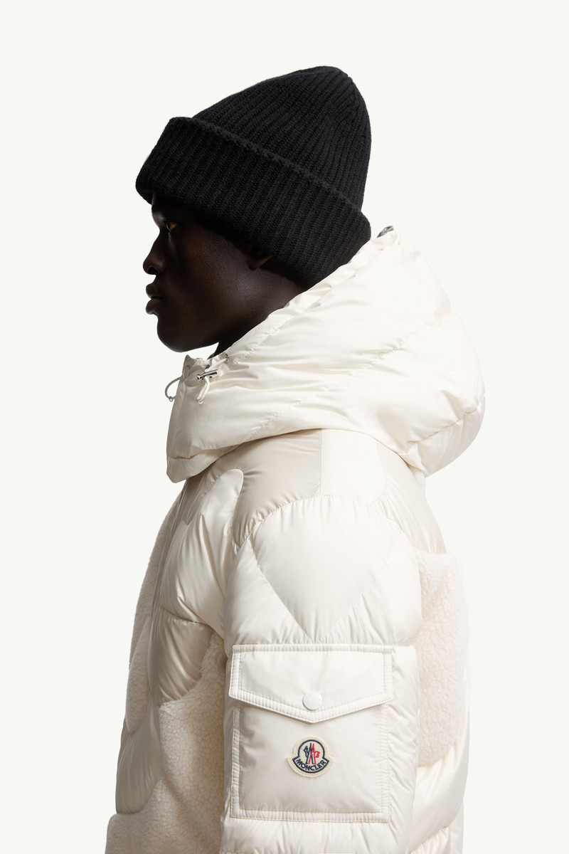 Candes Hooded Teddy Intarsia Short Down Jacket 4