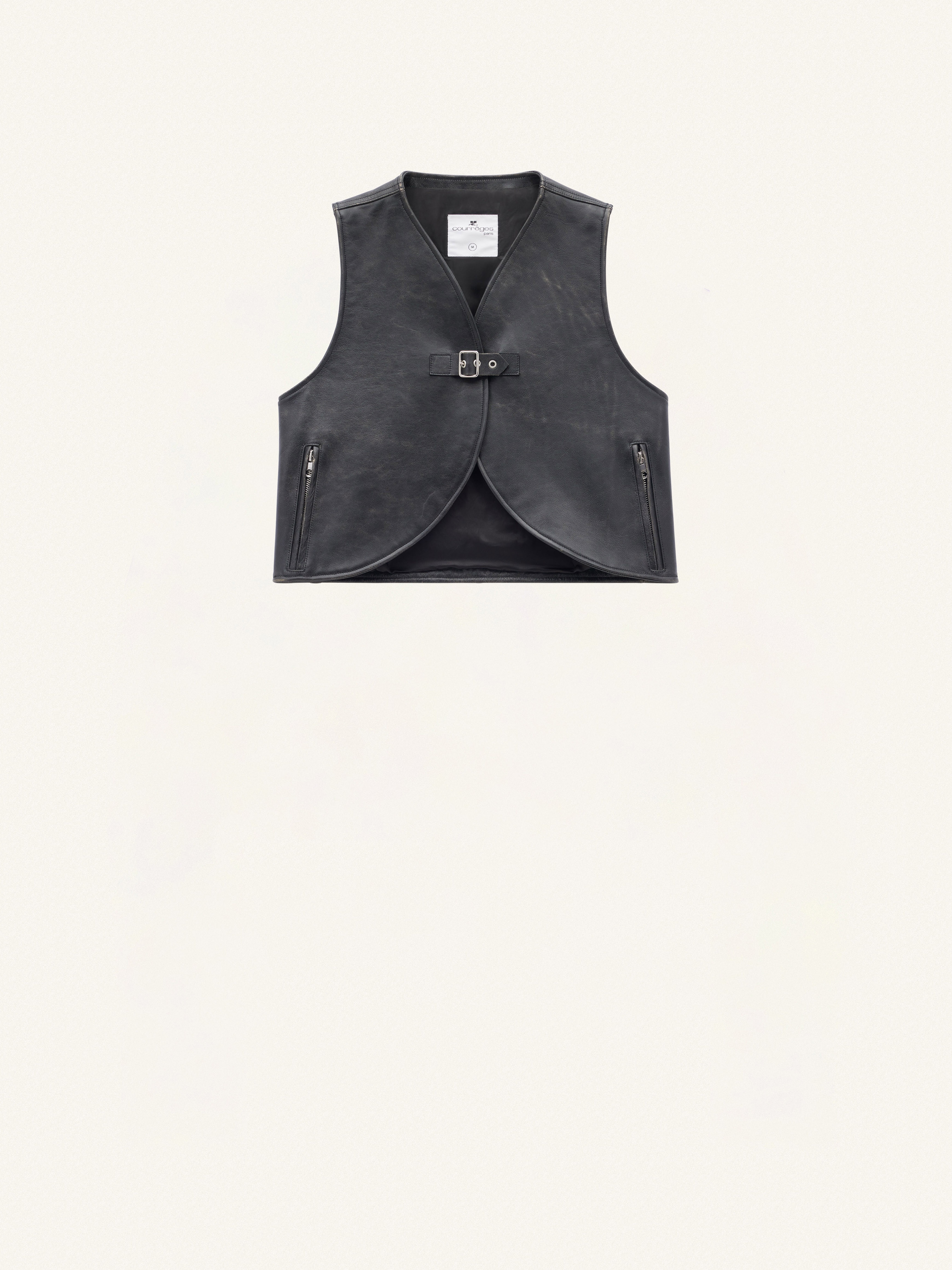 ELLIPSE LEATHER VEST - 1