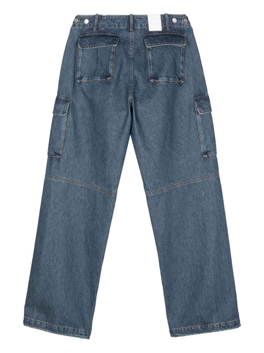 wide-leg cargo jeans - 2