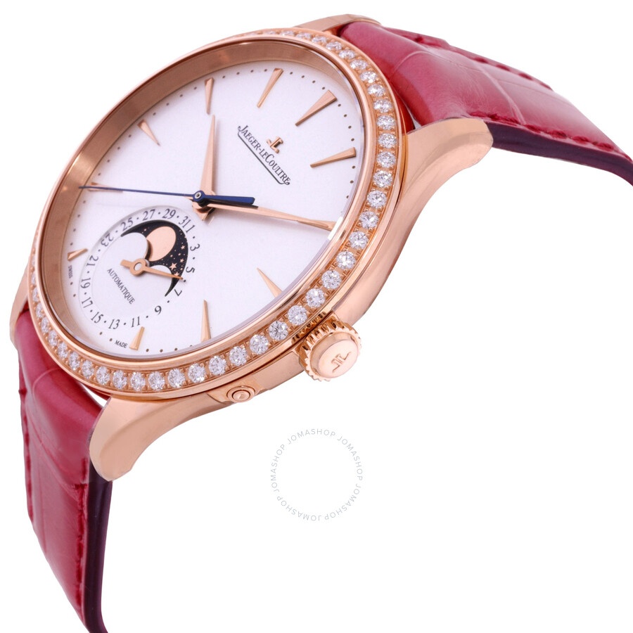 Jaeger LeCoultre Master Ultra Thin Moon Automatic Diamond White Dial Ladies Watch Q124250J - 2